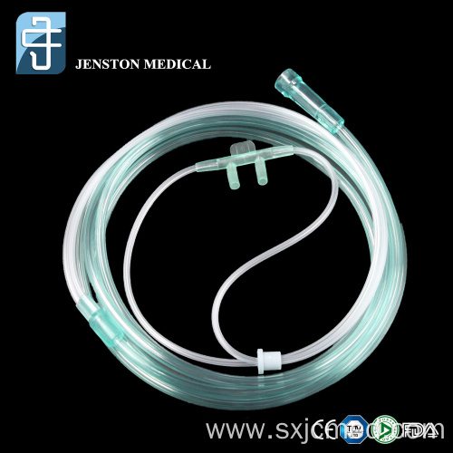 DISPOSABLE NASAL OXYGEN CANNULA GREEN